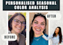 create a personal color palette with your best colors, seasonal analysis